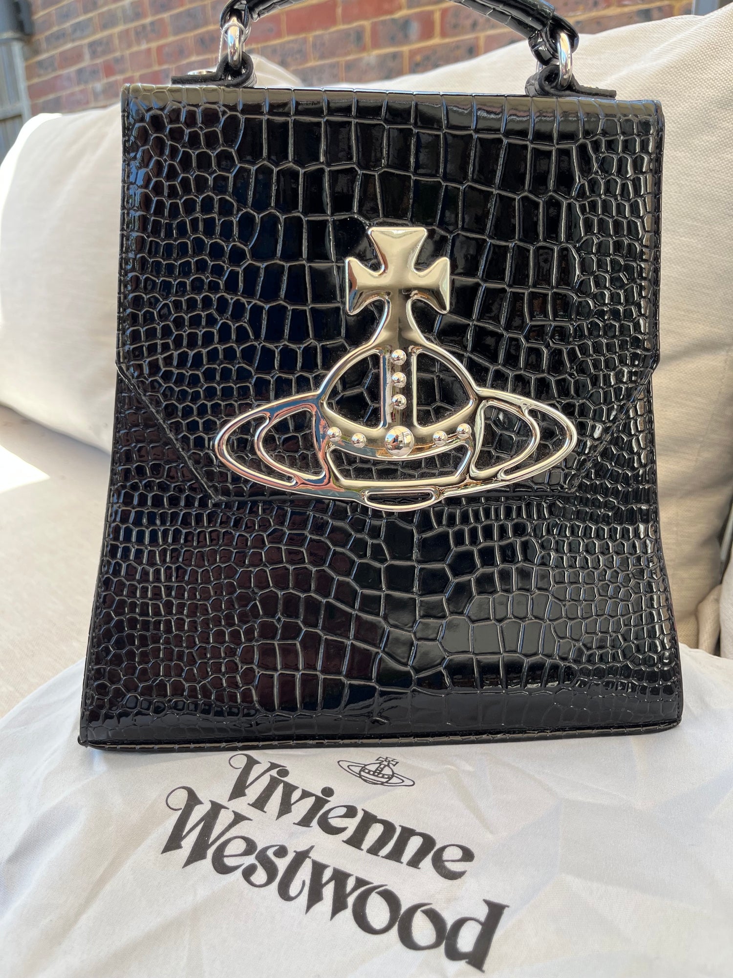Vivienne Westwood Vegan Leather Orb Logo Immaculate New Statement Handbag/Backpack