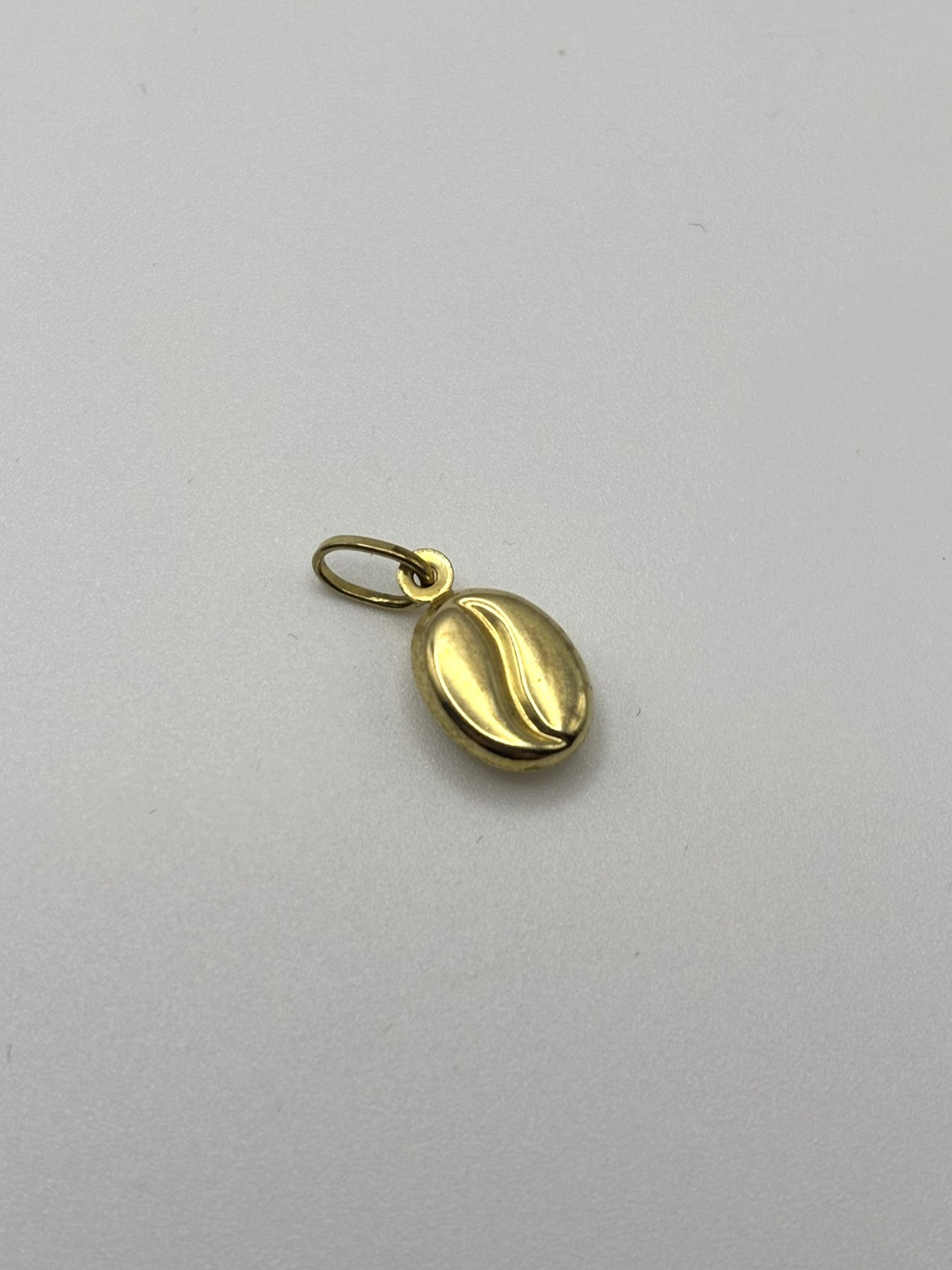 Yellow Gold Cute Coffee Bean Pendant