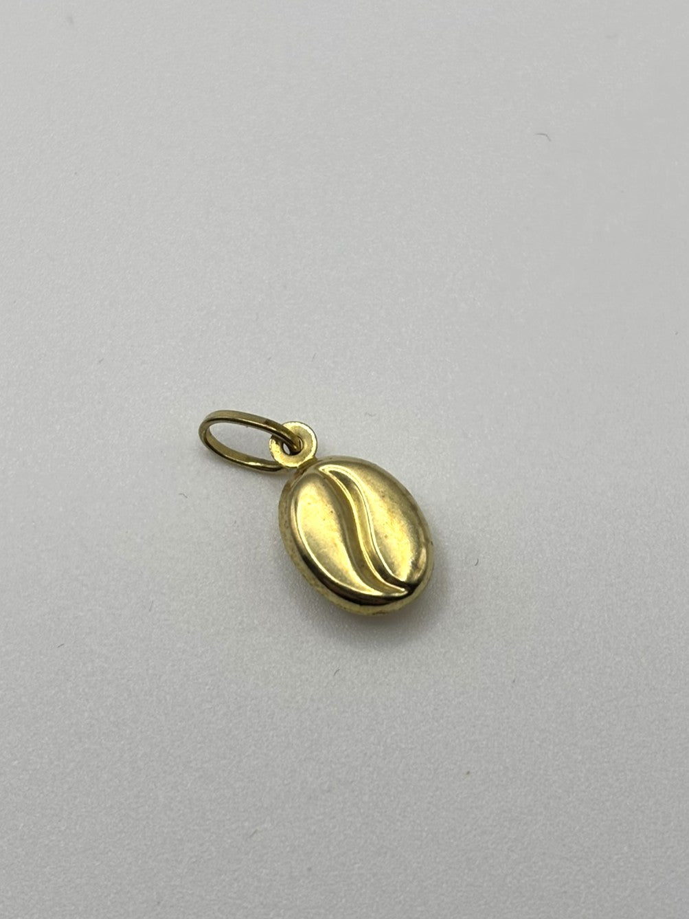 Yellow Gold Cute Coffee Bean Pendant