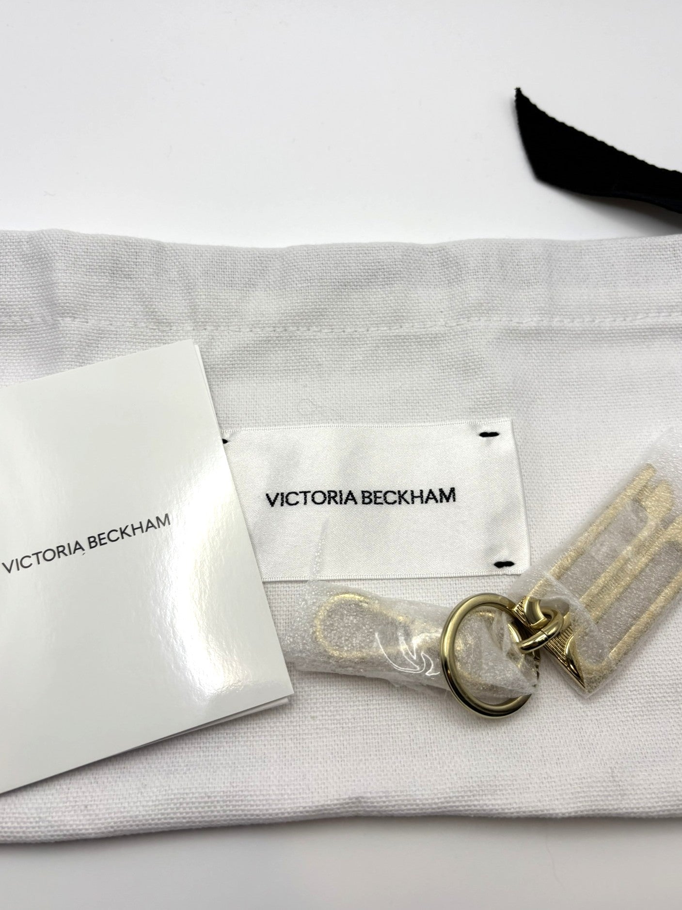 Victoria Beckham Gold Charm Keyring