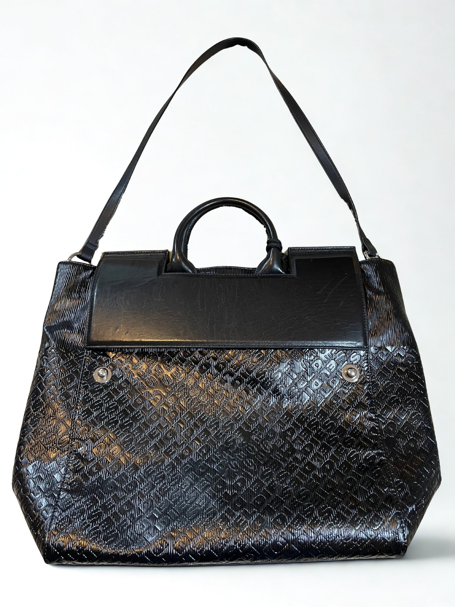 Diesel Extra Large Black Monogram MUST-HAVE Unisex Tote