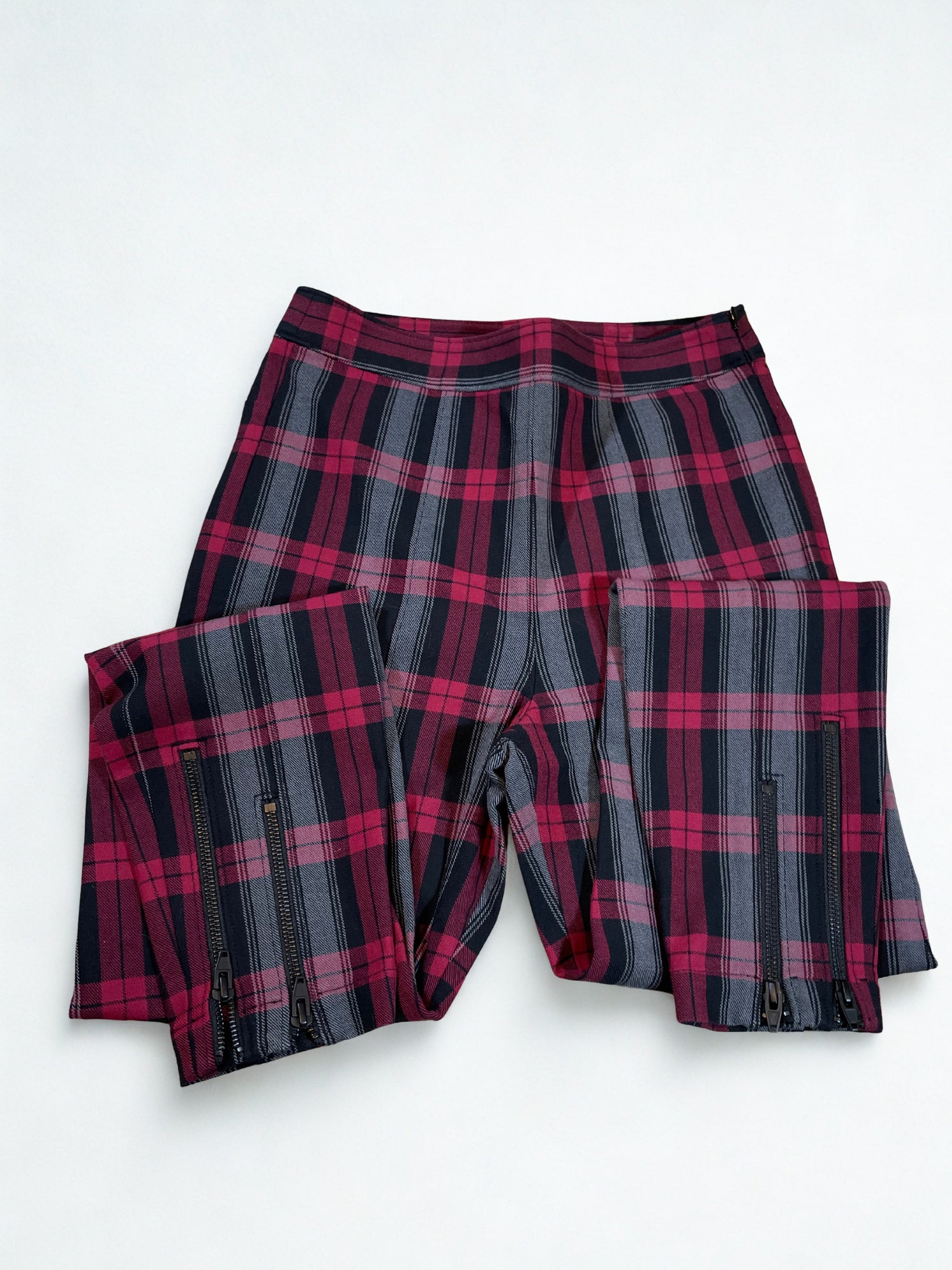 Alexander Wang Women’s Beautifully Made Checked Tartan Trousers UK 6