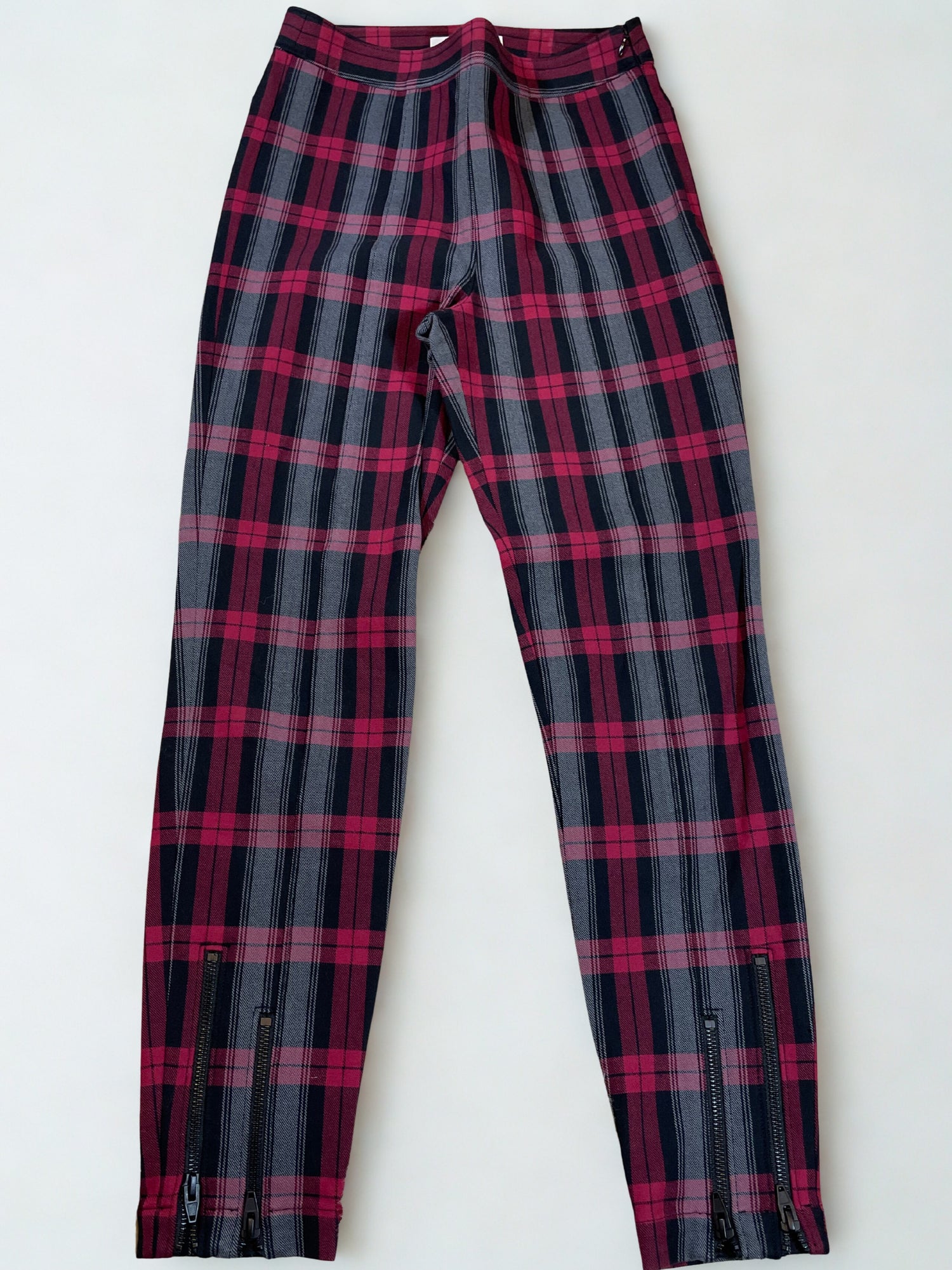 Alexander Wang Women’s Beautifully Made Checked Tartan Trousers UK 6
