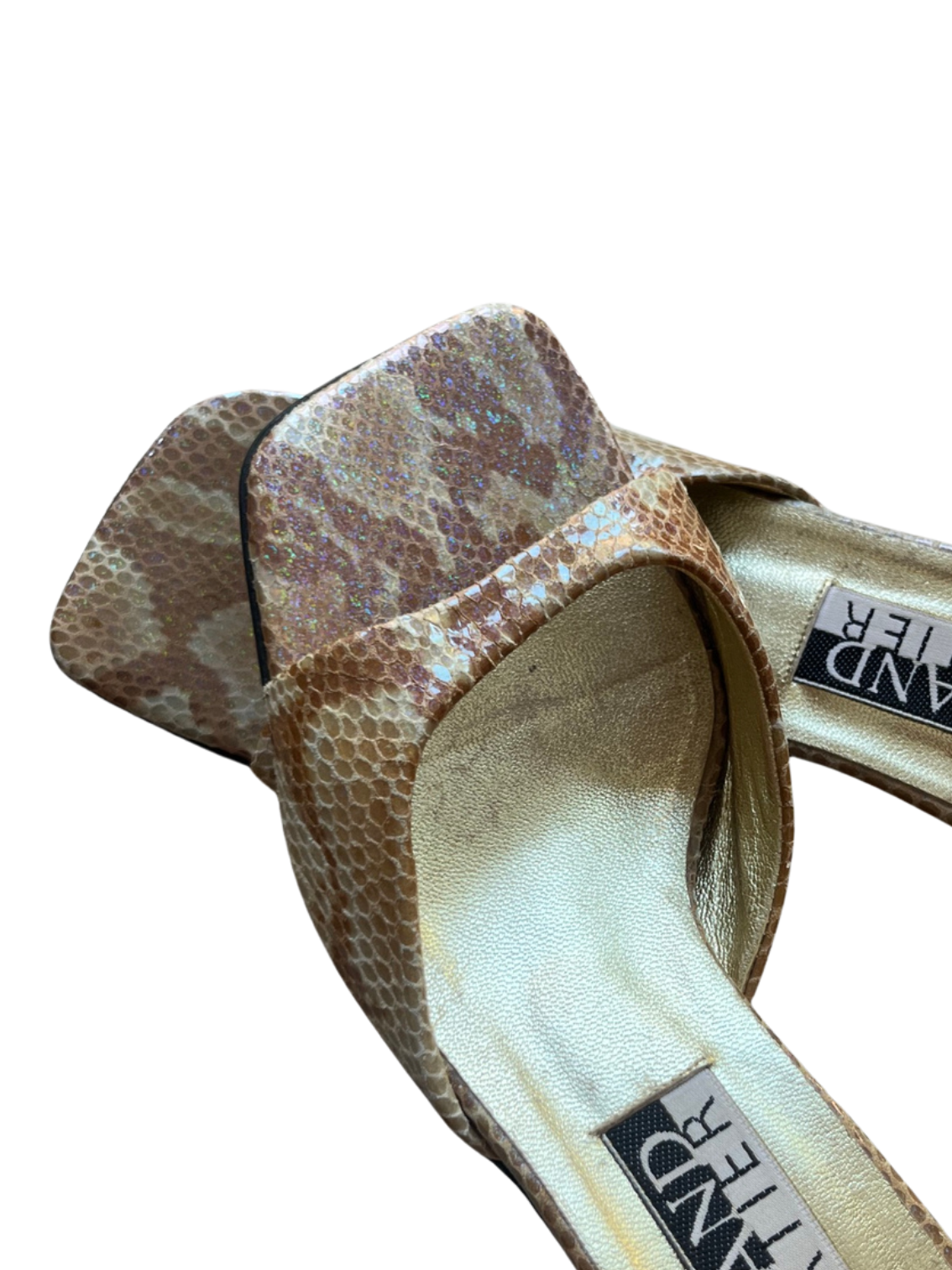 Roland Cartier Show-Stopping Snake-Effect Heels – Size 37, Made in Spain